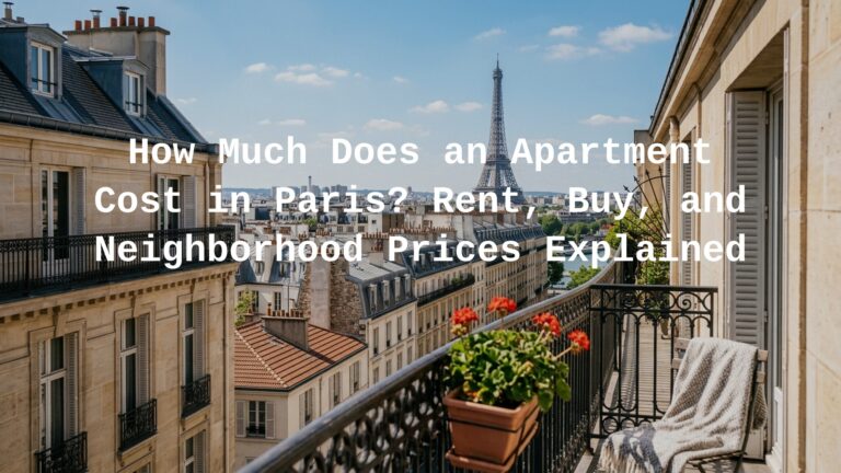 how much does an apartment cost in paris