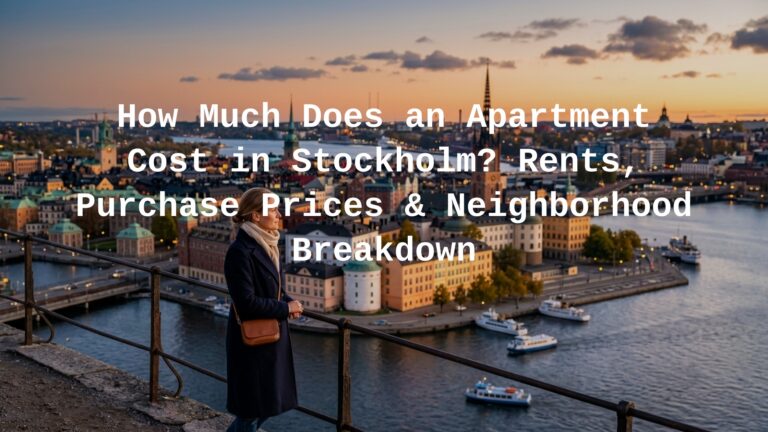 how much does an apartment cost in stockholm