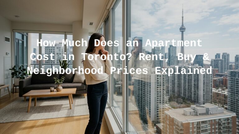how much does an apartment cost in toronto