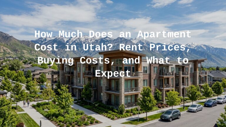 how much does an apartment cost in utah