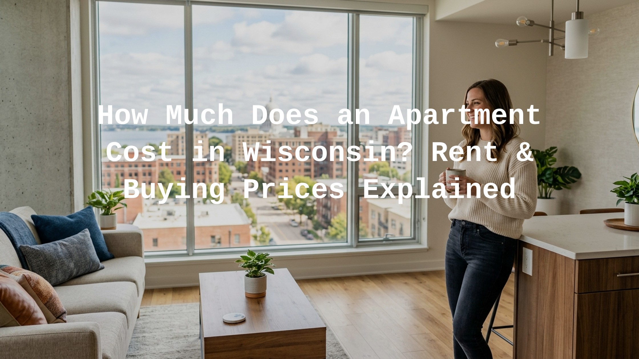 how much does an apartment cost in wisconsin