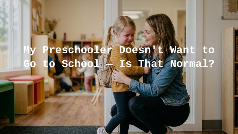 Is It Normal for a Preschooler to Not Want to Go to School?