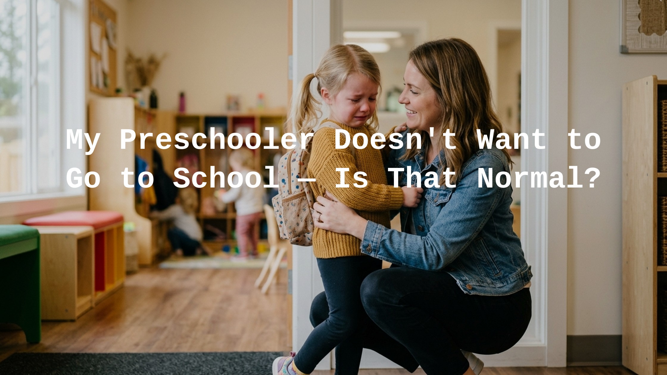Is It Normal for a Preschooler to Not Want to Go to School?