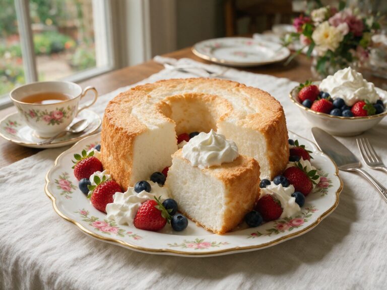 what to serve with angel food cake